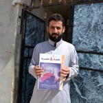 Distribution of Magazine Rising For Freedom in Syria and in the Diaspora.